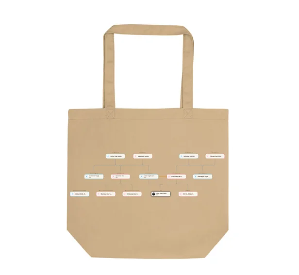 Family Tree Tote Bag - Natural